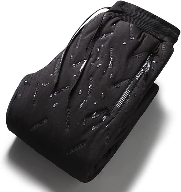 Variant image for Mænds Vinterbukser Sort Forede Vandafvisende Polyester-2