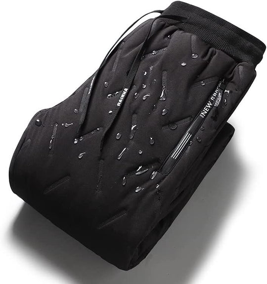 Variant image for Mænds Vinterbukser Sort Forede Vandafvisende Polyester-2