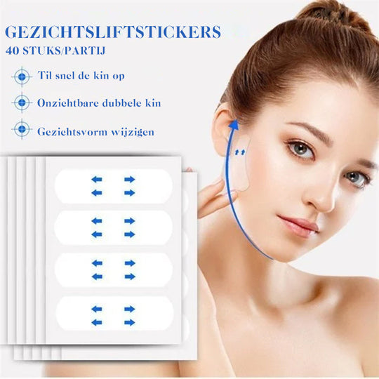 Ansigtsløfter Tape til Kvinder - Usynlig Design 2