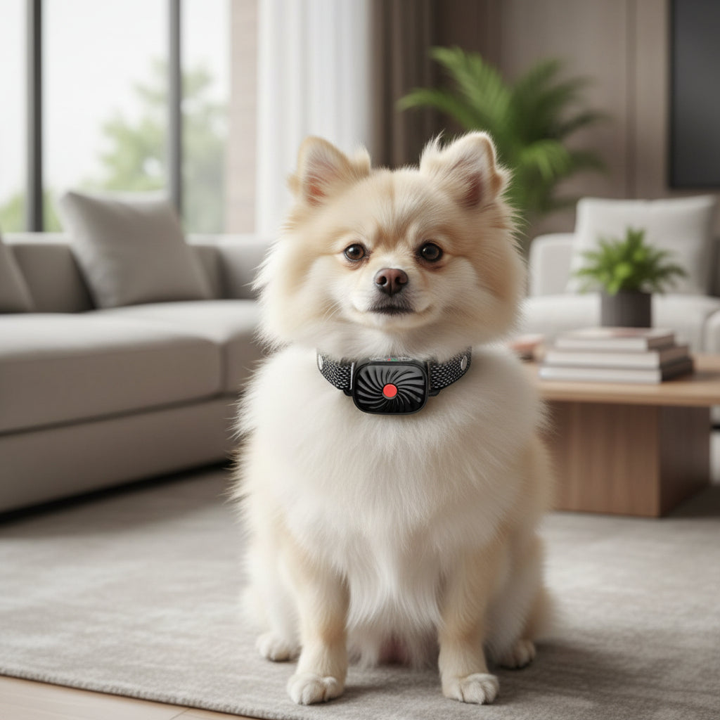 Anti Gø Halsbånd til Hunde med Lyd og Vibration - Justerbart og Vandtæt Design 0