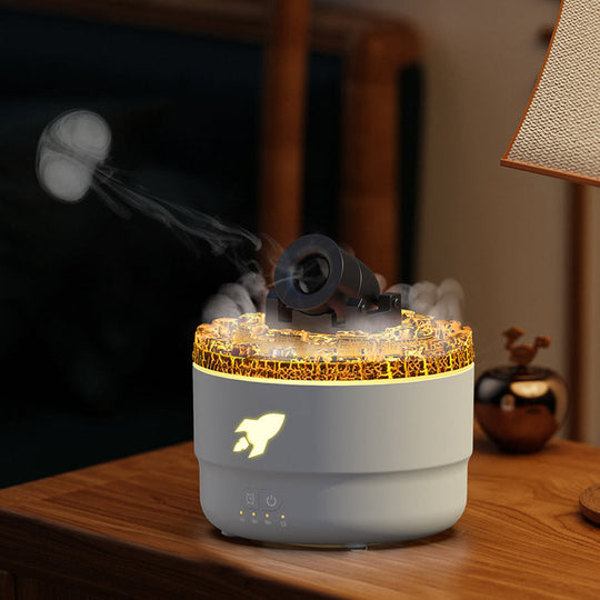 Aromadiffuser med Vandtåge og Lavaeffekt til Hjemmet 9