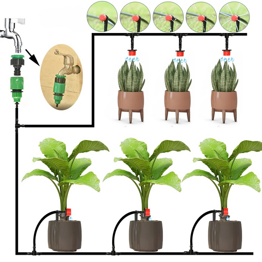 Automatisk Vandingssystem Til Haveplanter Med Timer 1