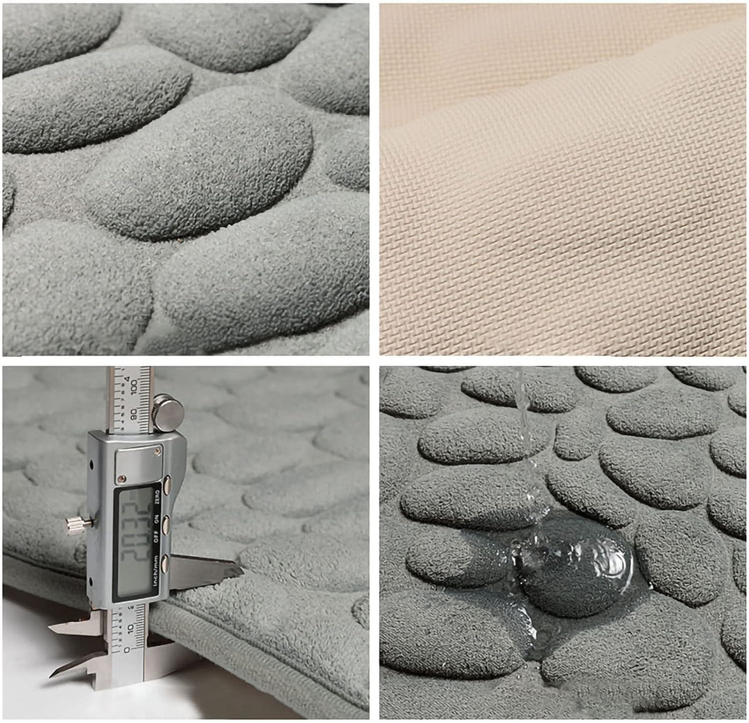 Bademåtte med Pebble Design til Badeværelse 4