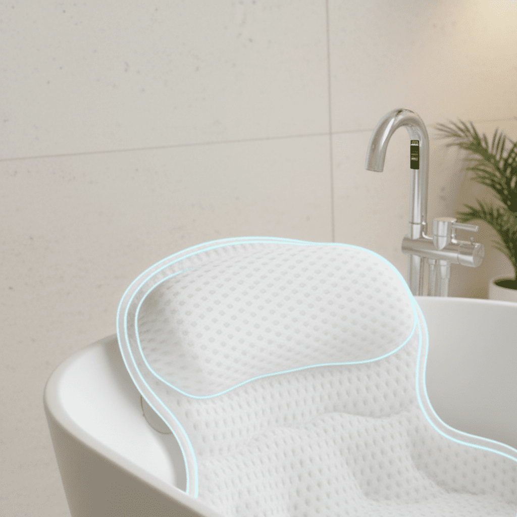 Badepude med Nakke- og Rygstøtte Ergonomisk Design 1
