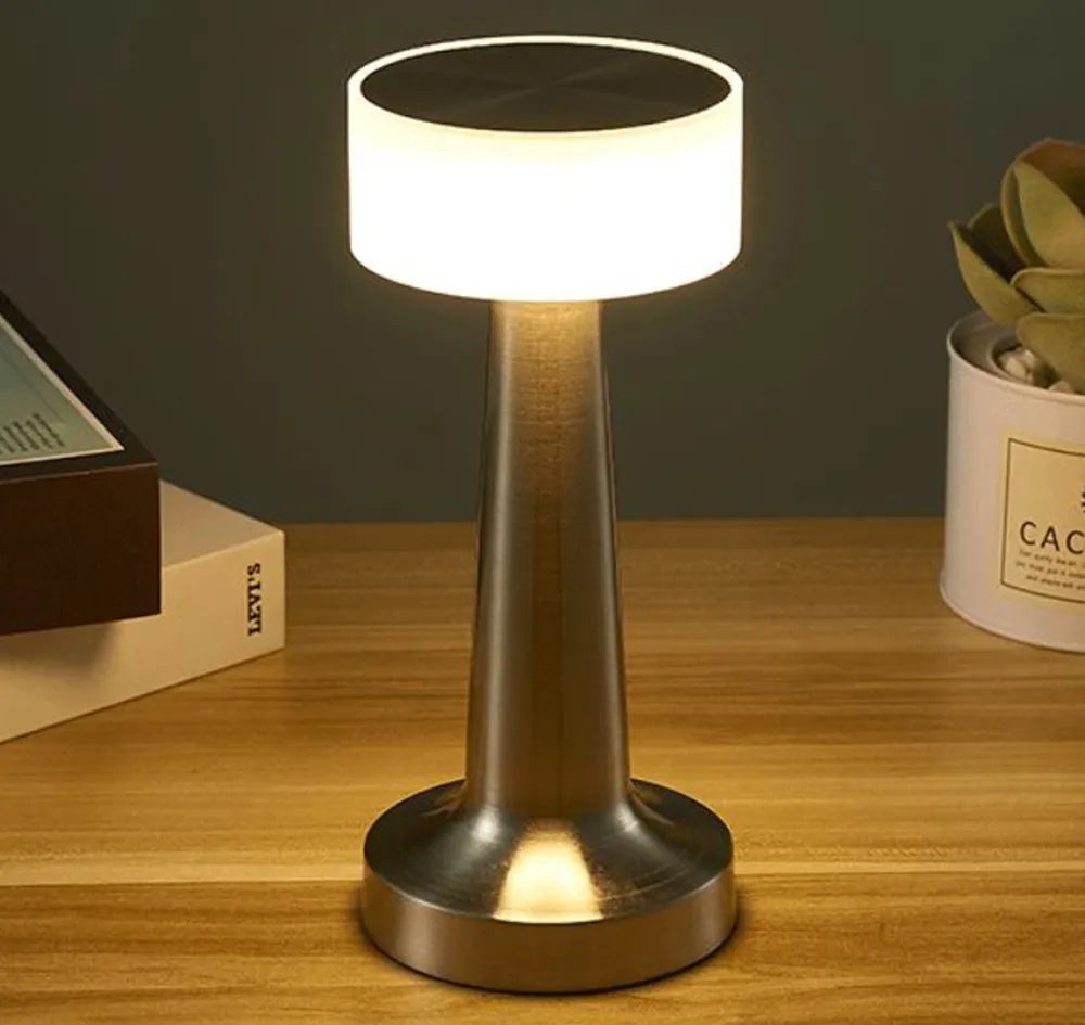 Bærbar Bordlampe Trådløs med Retro Design 0
