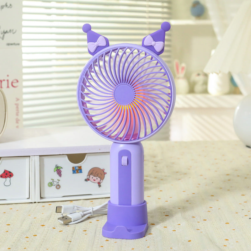 Bærbar Håndventilator med LED Belysning 7