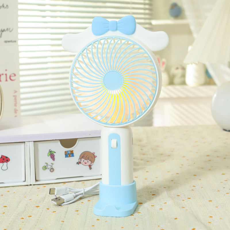 Bærbar Håndventilator med LED Belysning 9