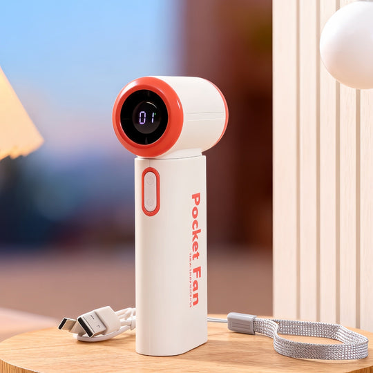 Bærbar Mini Blæser til Kvinder med LCD-Skærm 0