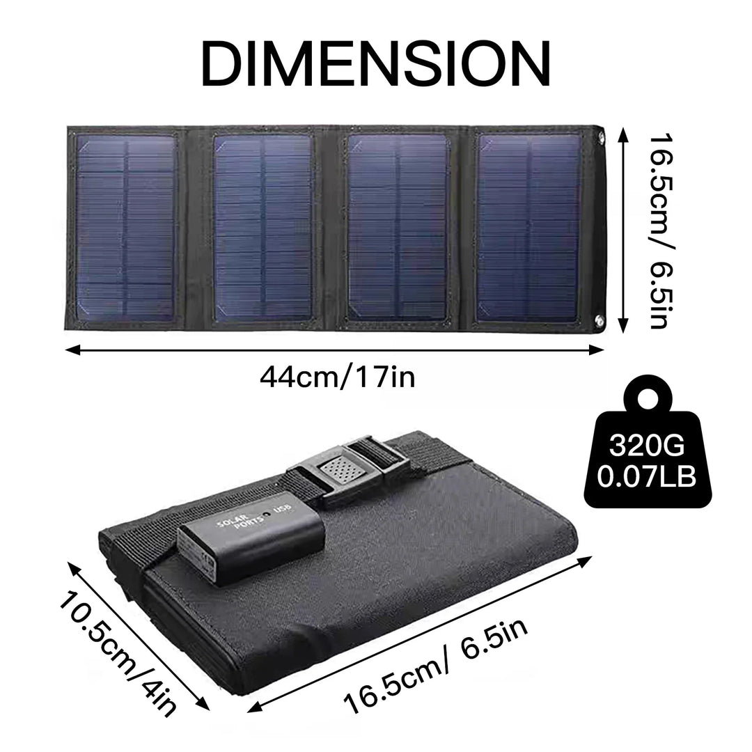 Bærbar Solpanel Oplader 20W 50W 60W - Ideel Til Campingvogn Og Udendørs Aktiviteter 4