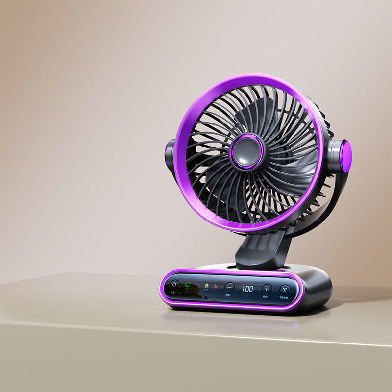 Bærbar ventilator med touchscreen og høj ydeevne 0