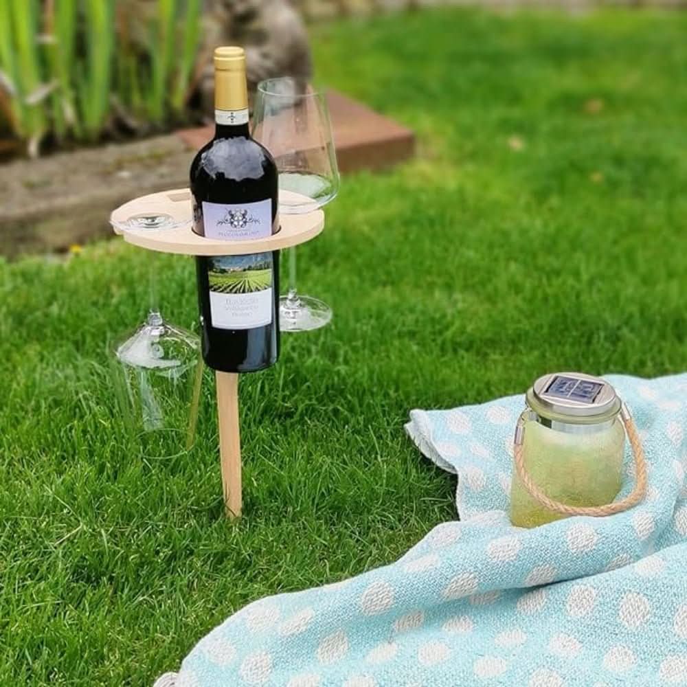 Bærbart Picnicbord til Vin og Snacks 2