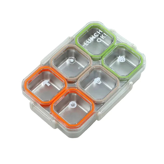 Bento Madopbevaringsboks med Flere Sektioner og Låsemekanisme 0