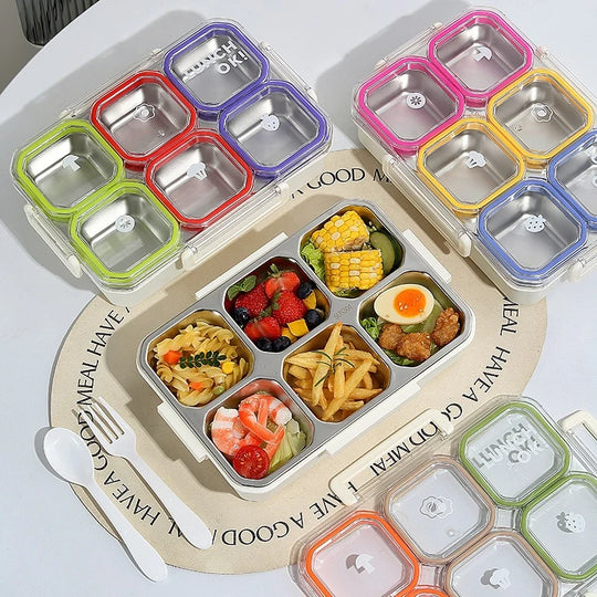 Bento Madopbevaringsboks med Flere Sektioner og Låsemekanisme 1