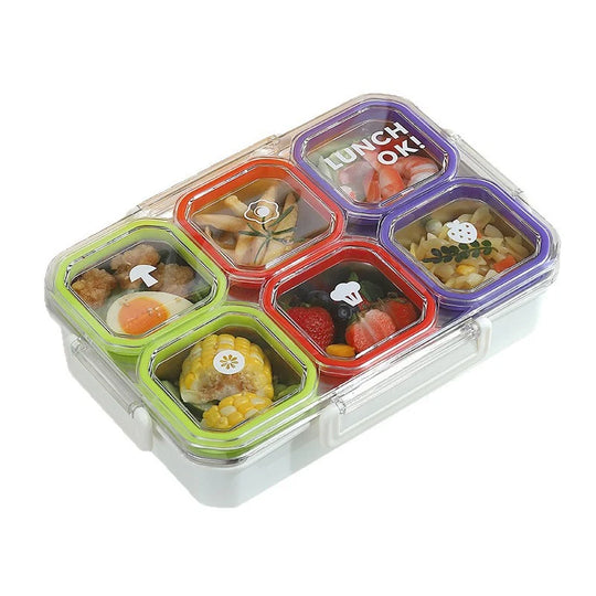 Bento Madopbevaringsboks med Flere Sektioner og Låsemekanisme 5