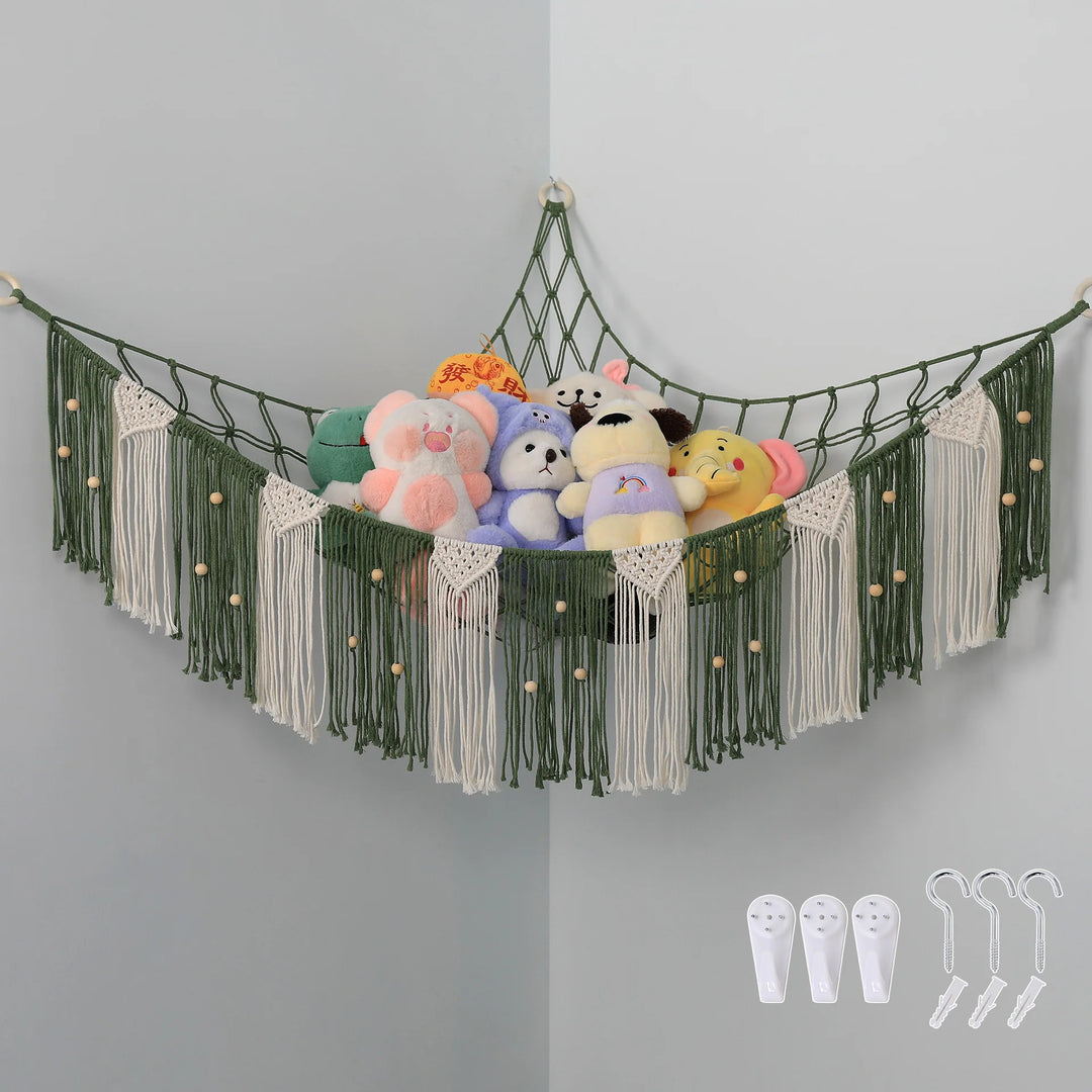 Boheme Hængekøje med Macramé Vægopbevaring 1