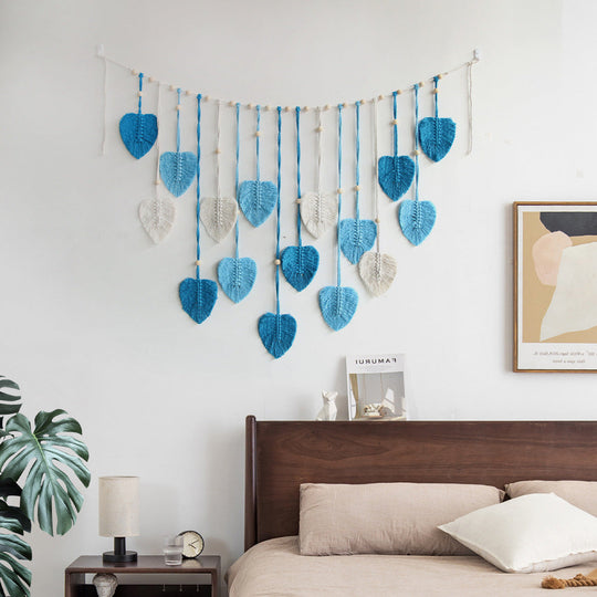 Boho Macrame Leaves Garland til Indretning 3
