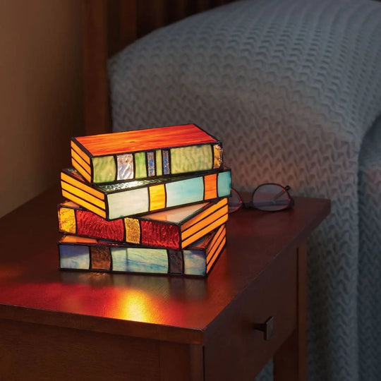 Bordlampe Farvet Glas Håndlavet Design 0