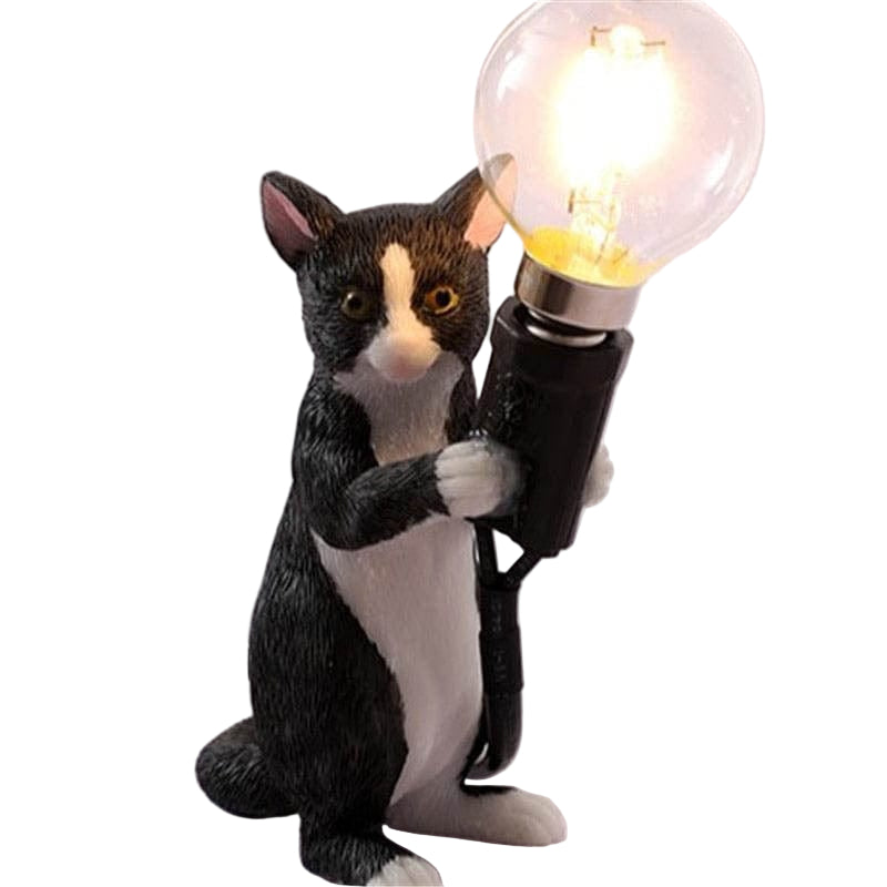 Bordlampe med Kattefigur Dekorativ Stil 0