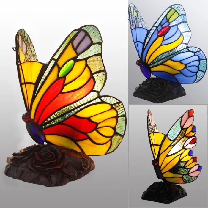 Bordlampe med Retro Sommerfugl Design 3