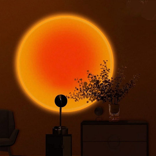 Bordlampe med Solnedgangsdesign Justerbar 180 Grader 0