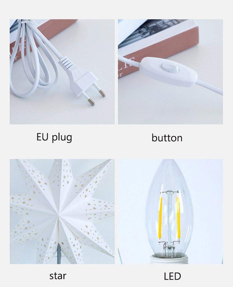 Bordlampe med Stjernedesign 8