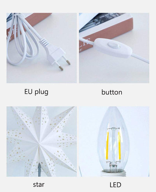 Bordlampe med Stjernedesign 8