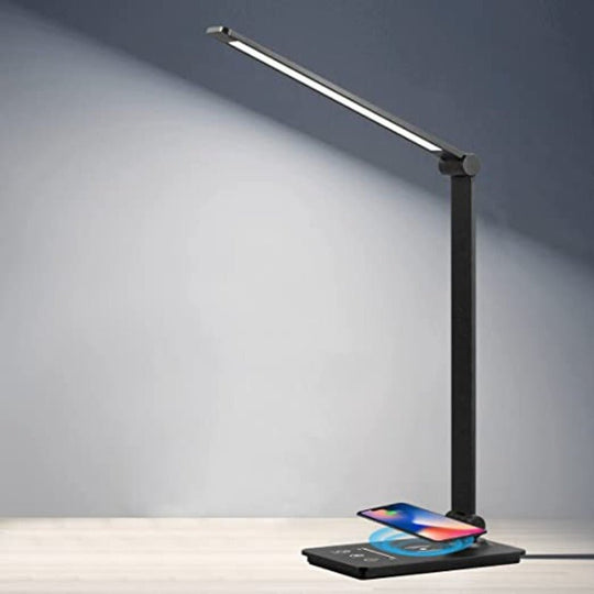 Bordlampe med Trådløs Opladning og Justerbar Lysstyrke 0