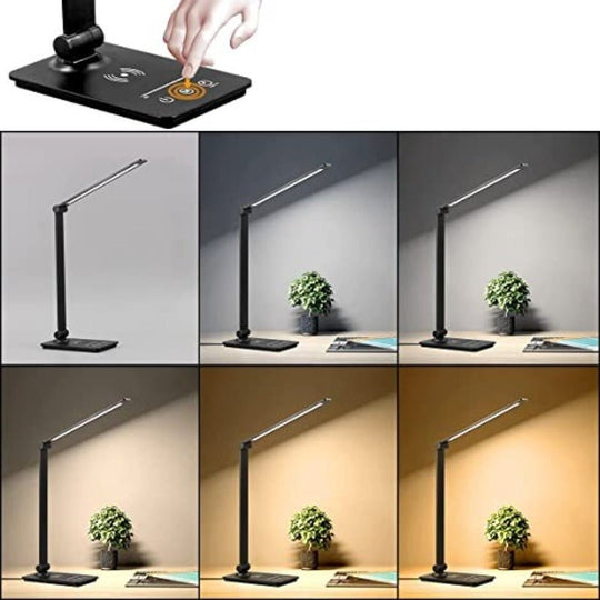 Bordlampe med Trådløs Opladning og Justerbar Lysstyrke 1