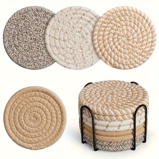 Bordskåner Sæt i Boho Stil – 8 Deler Vævet Design til Hjemmet 0