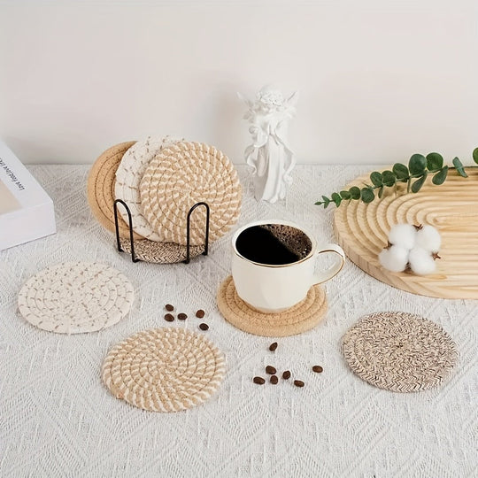 Bordskåner Sæt i Boho Stil – 8 Deler Vævet Design til Hjemmet 6