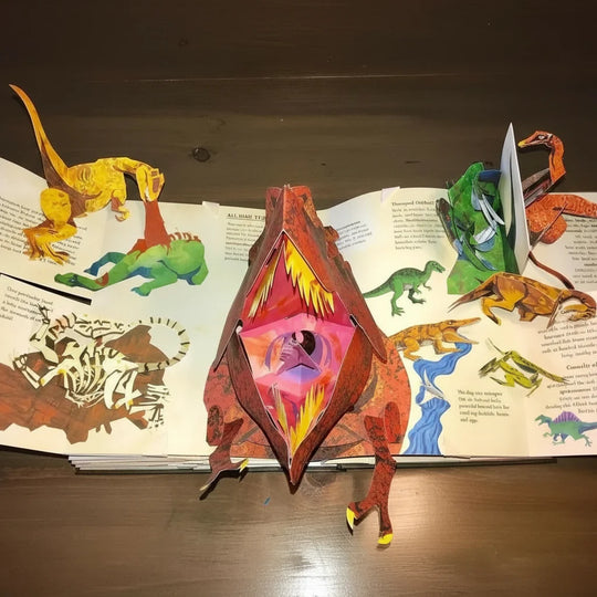 Børnebøger 3D Pop-up Bog med Dinosaur Tema 1