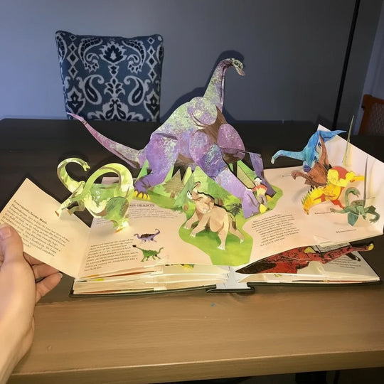 Børnebøger 3D Pop-up Bog med Dinosaur Tema 2