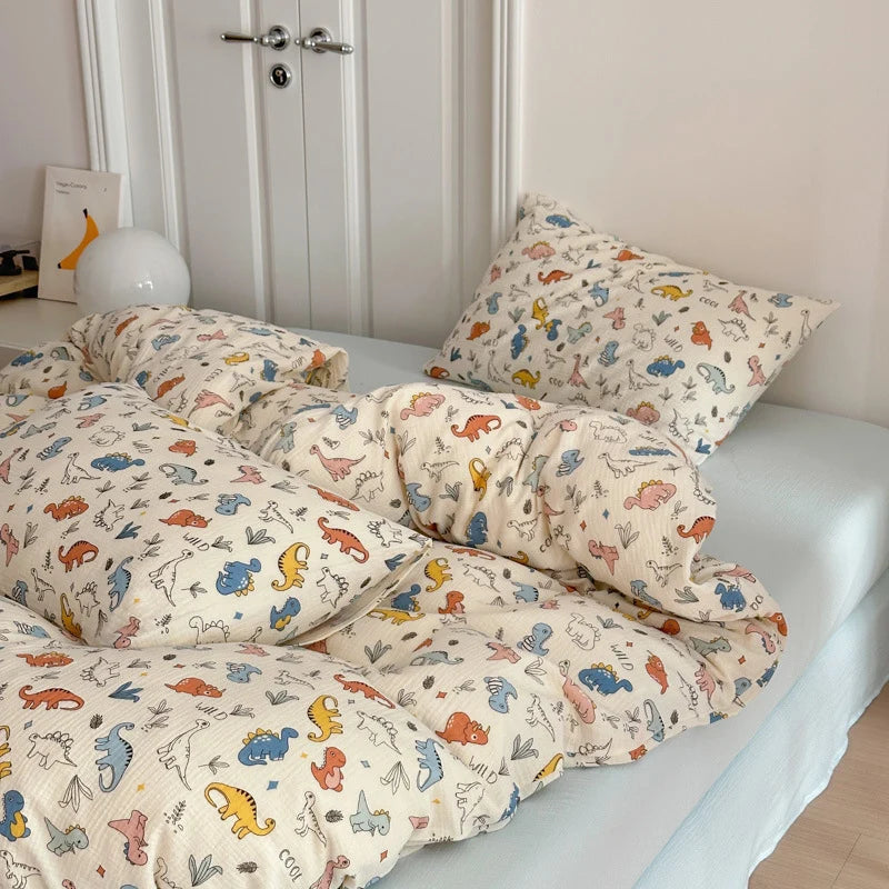 Børnesengesæt med dinosaurmotiv Legende design 0
