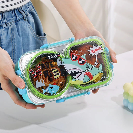Børns Bento-madkasse med Legende Hajdesign 1