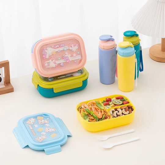 Børns Bento Madkassesæt med Enhjørning Design 3