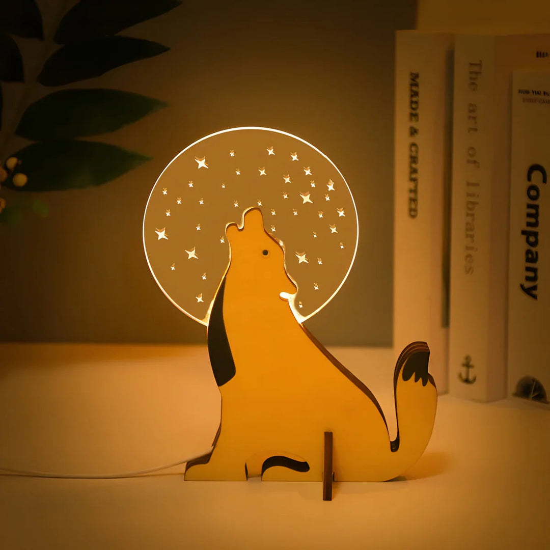 Børns Bordlampe med Dyremotiver 5