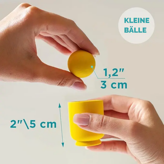 Børns Montessori Legesæt med Regnbuebolde og Kopper 5