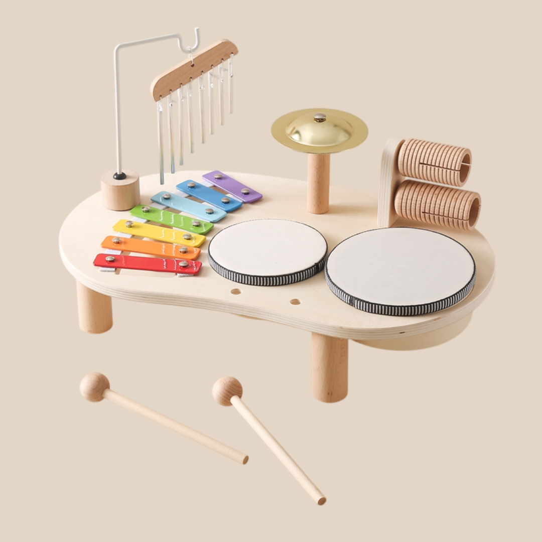 Børns Musikbord med Trommer og Xylofon 1