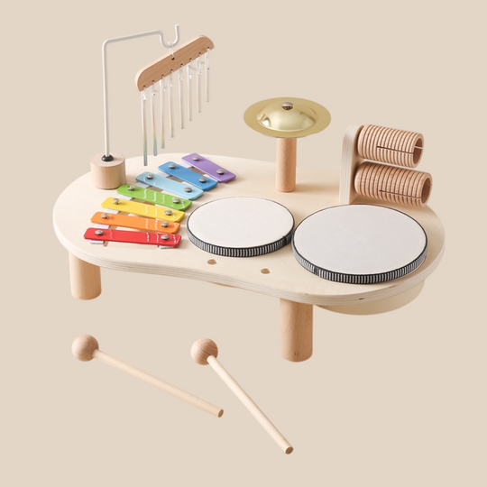 Børns Musikbord med Trommer og Xylofon 1