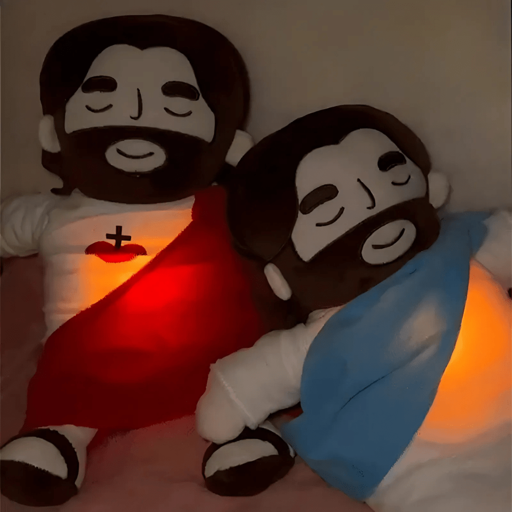 Børns Plyslegetøj Jesus med Beroligende Åndedrætsbevægelse 2