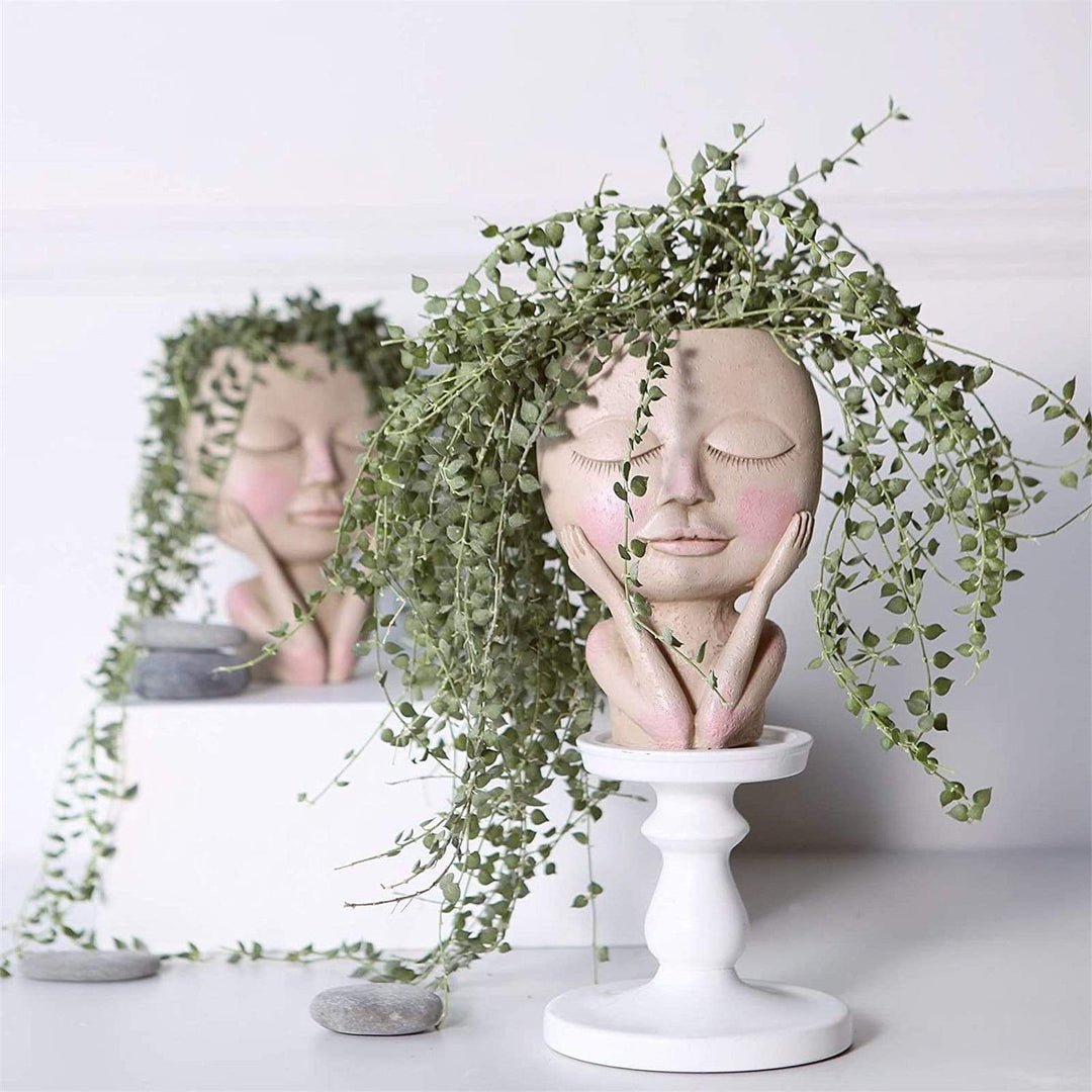 Charmerende Blomsterpotte med Ansigt 2