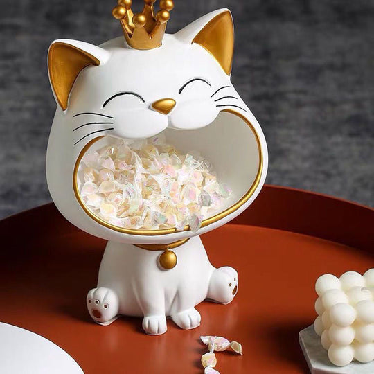 Charmerende Lucky Cat Statue til Hjem og Kontor 3