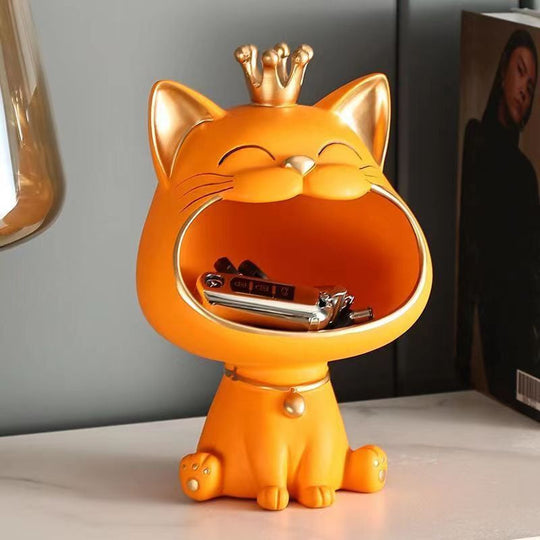 Charmerende Lucky Cat Statue til Hjem og Kontor 4