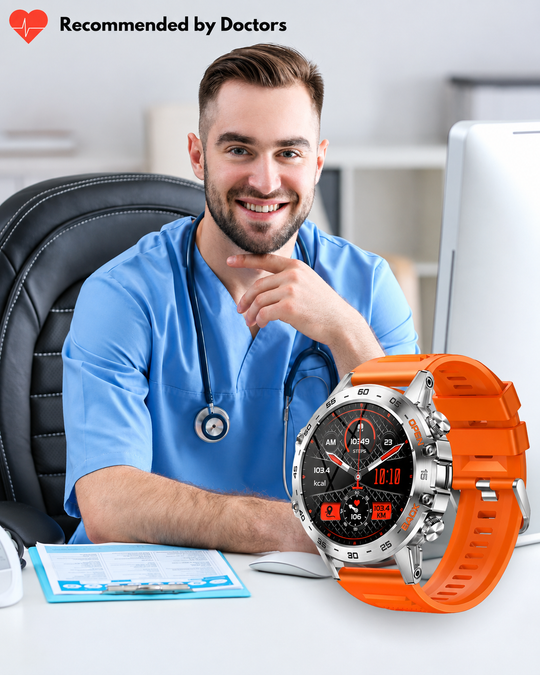 Herre Smartwatch Med GPS Navigation Til Fitness Og Udendørs Aktiviteter
