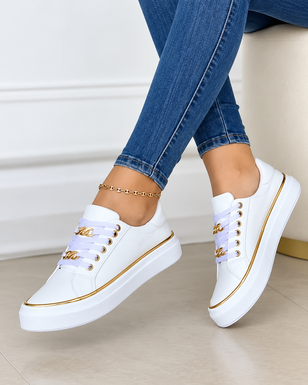 Kvinders Sneakers Komfortabel Design Åndbart Tekstil
