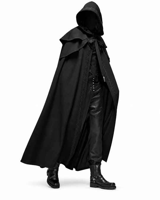 Unisex Hooded Cloak Gothic Style