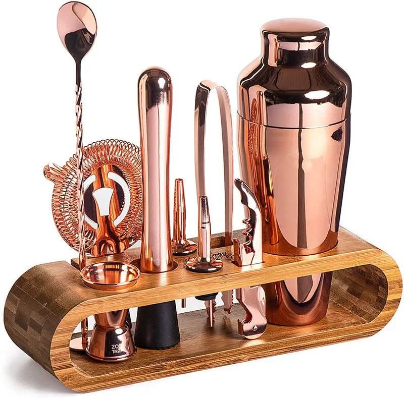 Cocktail Sæt til Mixologi Komplet Med Shaker, Målbæger og Værktøjer 8