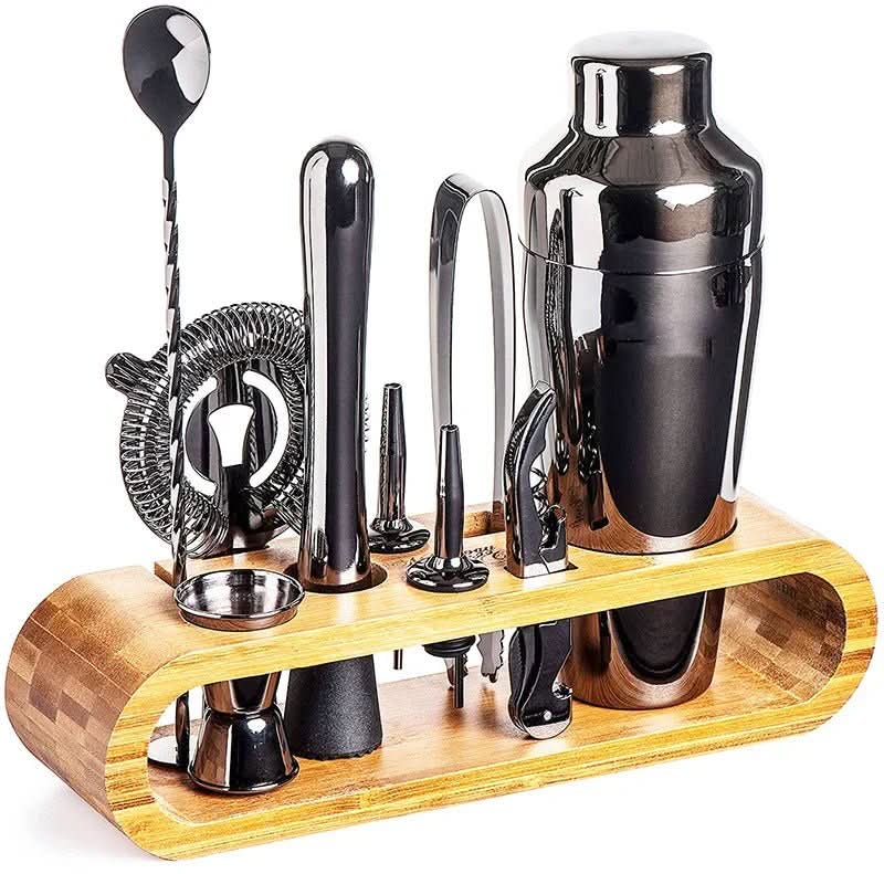 Cocktail Sæt til Mixologi Komplet Med Shaker, Målbæger og Værktøjer 9