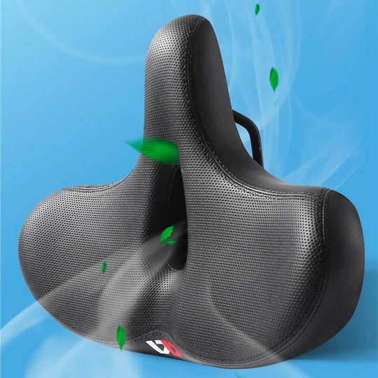 Cykelsæde Ekstra Bredt Ergonomisk PU-Læder Ventilation 1