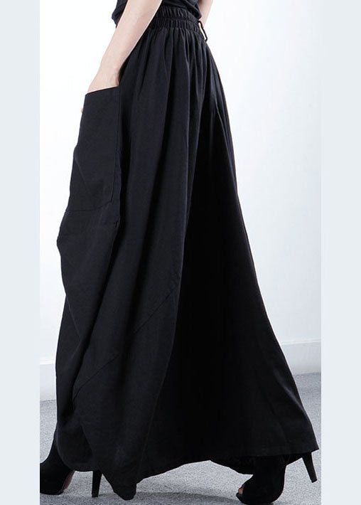 Dame Asymmetrisk Design Nederdel med Lommer 2